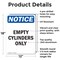 Signmission Empty Cylinders Only, 12 in W x Rectangle, Aluminum OS-2PACK-NS-A-1218-V-12022 - alternate 6